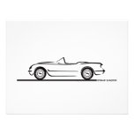 1953 1954 1955 Korvette Personalisierte Ankündigungskarten