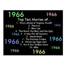 1966 Filme Postkarte
