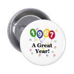 1967 ein großes Jahr-Geburtstag Anstecknadelbuttons