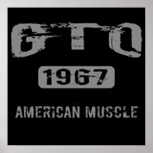 1967 GTO amerikanisches Muskel-Plakat