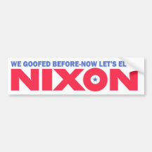 1968 Vintage Repro Nixon Wahl-Stoßaufkleber Auto Sticker