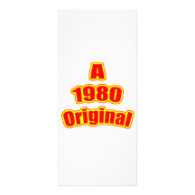 1980 ursprüngliches Rot Karten Druck