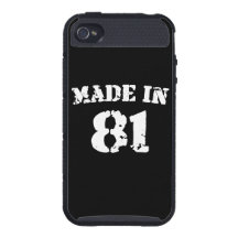 1981 Made In 81 Cases For iPhone 4
