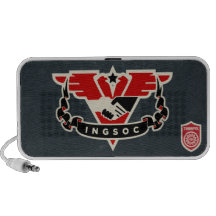 1984 INGSOC Gedanken-Polizei kritzelt Notebook Speaker