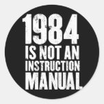 1984 ist nicht ein Anweisungs-Handbuch Aufkleber