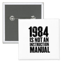 1984 ist nicht ein Anweisungs-Handbuch-Knopf Buttons