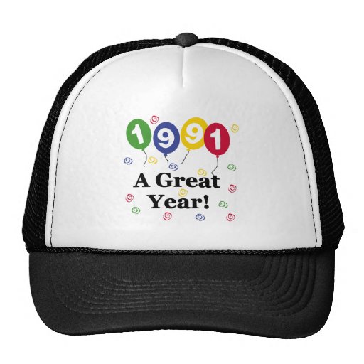 1991 ein großes Jahr-Geburtstag Baseballmützen