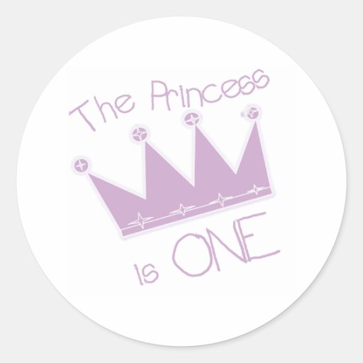 1. Geburtstag Prinzessin-Crown Sticker
