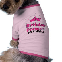 1. Geburtstags-Prinzessin!  mit rosa Krone Hundetshirts