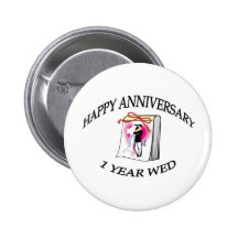 1. JAHRESTAG ANSTECKNADELBUTTON