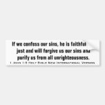 1 John-1:9 neue internationale Version Auto Sticker