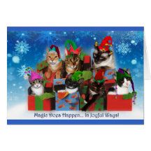 2008HolidayCardCATS - Besonders angefertigt Karte