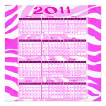 2011 Kalender-Party Einladungen