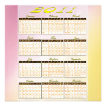 2011 Kalender-Party Einladungen