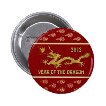 2012. Chinesisches Jahr des Drachen Anstecknadel