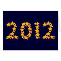 2012 Sterne stars Grußkarte