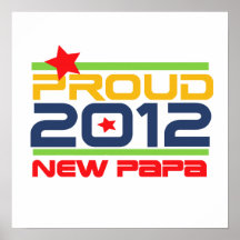 2012 stolze neue Papa-T-Shirts und Geschenke Plakatdrucke