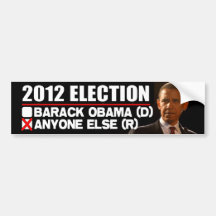 2012 Wahl - AntiObama Autosticker