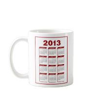 2013 Kalender-Baseball tassen