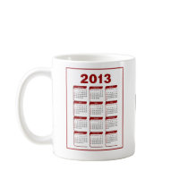 2013 Kalender-Golf tassen