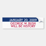 20. Januar 2009 - George W. Bush ist Geschichte Auto Aufkleber