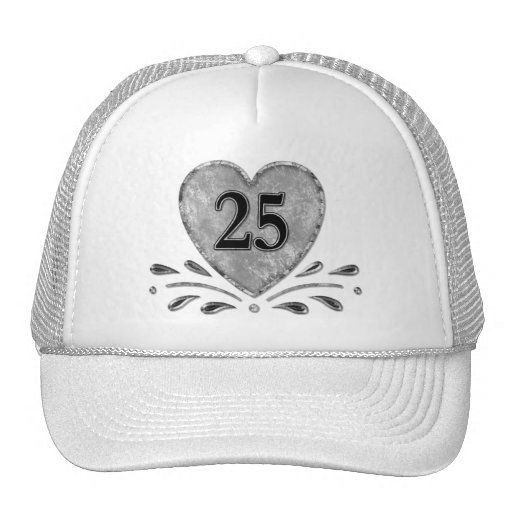 25. Jahrestag - Silber Trucker Kappe