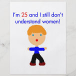 25 verstehen Sie nicht Frauen Flyer Druck