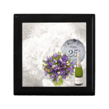 25th Wedding Anniversary Keepsake Boxes