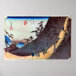 26. 日坂宿, 広重 Nissaka-juku, Hiroshige, Ukiyo-e Plakate