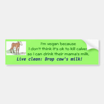29-07-07_17, bin ich veganes becauseI denke nicht  Autosticker