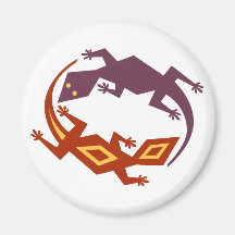 2 Eidechsen lizards Magnets