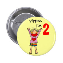2. Geburtstagsmädchen Buttons