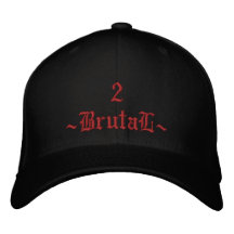2 grob besticktes baseballcap