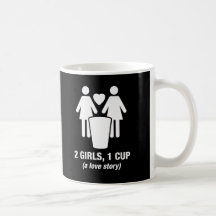 2 Mädchen eine Schale - 2girls1cup - lustiges T-St Kaffeetassen