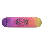 2 Schädel Skateboardplattform-Regenbogen-gefärbte  Skateboard Bretter