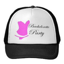 2 Stück bachelorette Rosa Retrokultkappen