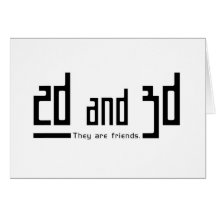 2d Freunde 3d Karten