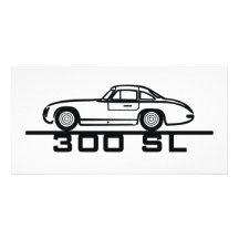 300 SL Panamericana Gullwing Rennläufer Foto Grußkarte