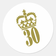 30. Geburtstag - Zahl - dreißig Sticker