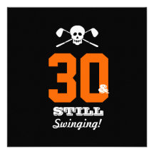30. Geburtstags-Party-Golf - noch schwingend! Einladung