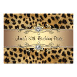30. Leopard-Geburtstags-Party Einladungs-12x18