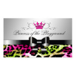 311 Bogen-licious heißer Limoner rosa Leopard Visitenkartenvorlage