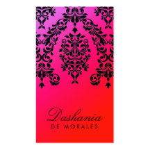 311-Dashing lila Durchschlag des Damast-| Visitenkartenvorlage