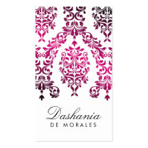 311-Dashing Magenta des Damast-| Visitenkartenvorlage