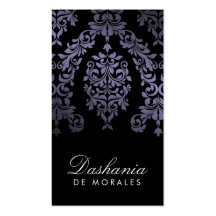311-Dashing NachtHydrangea des Damast-| Visitenkarten Vorlage