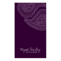 311-Myah Paisley | Pflaume Visitenkarte
