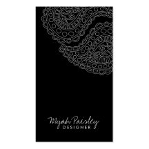 311-Myah Paisley | Schwarzes Visitenkarten