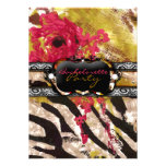 311-Tigress/Zebra-Rosen-Geburtstag laden ein Individuelle Ankündigskarten
