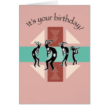 3750 Kokopelli Geburtstag Karten