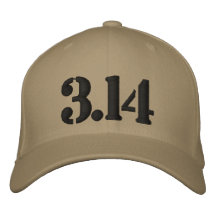 3,14 PU gestickter Hut Baseballcap